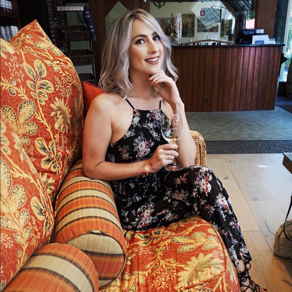 Floral Jumpsuit - however - tassels are gone !